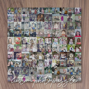 100 Photo Collage - Level Difficult Custom Picture Jigsaw Puzzle