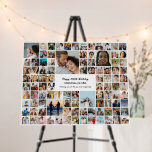 100 Pictures Photo Collage Custom Birthday Foam Board<br><div class="desc">Turn your favorite photos into a stunning piece of wall art. This custom photo collage poster is the perfect way to tell your story, capturing a lifetime of memories in one beautiful display. With 100% personalization, you can easily upload your own photos and customize the text, fonts, and colors to...</div>