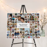 100 Pictures Photo Collage Custom Birthday Foam Board<br><div class="desc">Turn your favorite photos into a stunning piece of wall art. This custom photo collage poster is the perfect way to tell your story, capturing a lifetime of memories in one beautiful display. With 100% personalization, you can easily upload your own photos and customize the text, fonts, and colors to...</div>