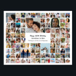 100 Pictures Photo Collage Personalized Gift Poster<br><div class="desc">Turn your favorite photos into a stunning piece of wall art. This custom photo collage poster is the perfect way to tell your story, capturing a lifetime of memories in one beautiful display. With 100% personalization, you can easily upload your own photos and customize the text, fonts, and colors to...</div>