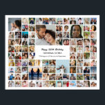 100 Pictures Photo Collage Personalized Gift Poster<br><div class="desc">Turn your favorite photos into a stunning piece of wall art. This custom photo collage poster is the perfect way to tell your story, capturing a lifetime of memories in one beautiful display. With 100% personalization, you can easily upload your own photos and customize the text, fonts, and colors to...</div>