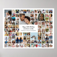 100 Pictures Photo Collage Personalized Gift