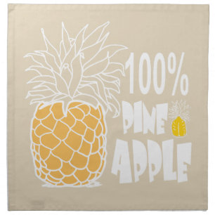 100% pineapple cloth napkin