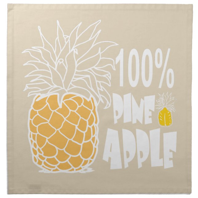 100% pineapple cloth napkin (Front)