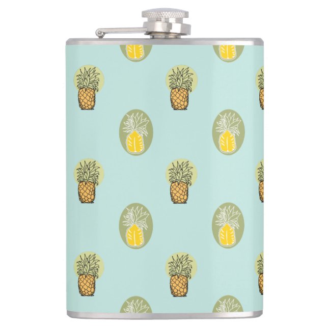 100% pineapple flask (Front)