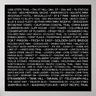 100 Places - 12 x 12" Poster