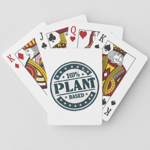 100 plant based vegan design playing cards