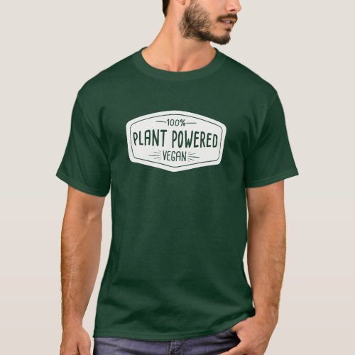 100 Plant Powered Vegan Funny T_Shirt