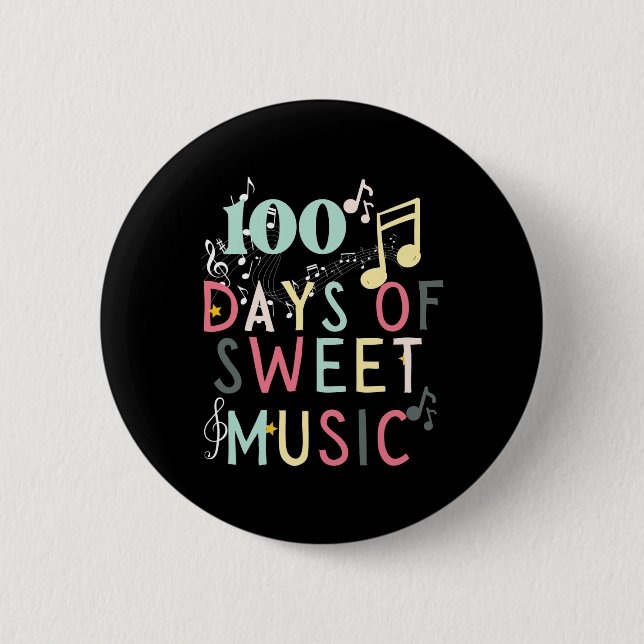100 Poppin Days Of School  Button (Front)