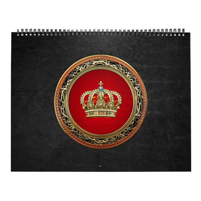 [100] Prince-Princess King-Queen Crown [Gold] Calendar (Cover)