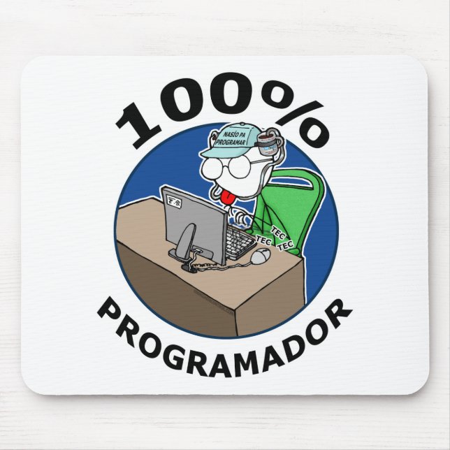 100% Programmer Mouse Pad (Front)