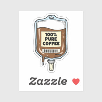 100% Pure Coffee Sticker