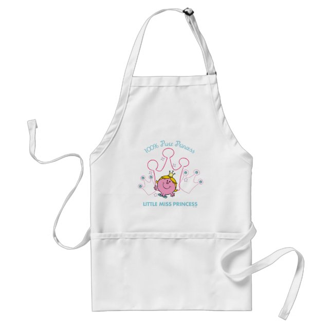 100% Pure Princess - Little Miss Princess Adult Apron (Front)