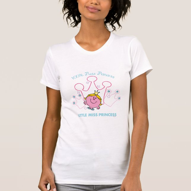 100% Pure Princess - Little Miss Princess Baby T-Shirt (Front)