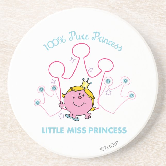 100% Pure Princess - Little Miss Princess Drink Coaster (Front)