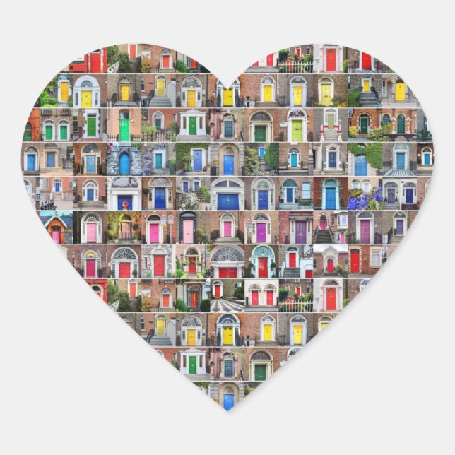 100 Rainbow Doors of Dublin Stickers (Front)