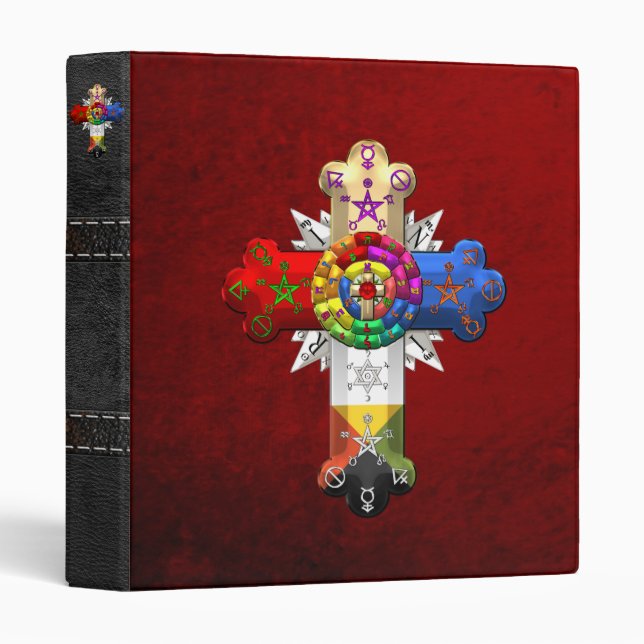 [100] Rosy Cross (Rose Croix) Binder (Front/Spine)
