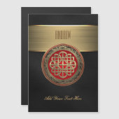 [100] Sacred Celtic Gold Knot Cross (Front/Back)
