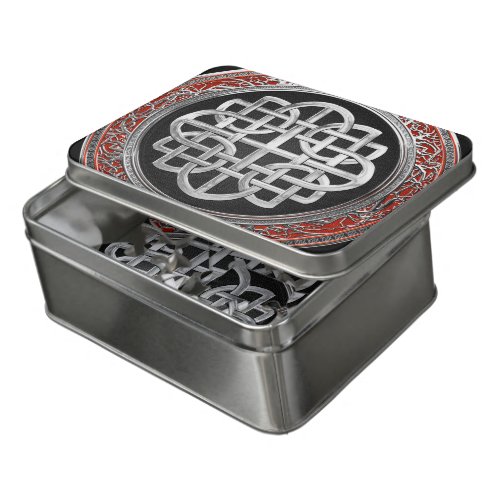 100 Sacred Celtic Silver Knot Cross Jigsaw Puzzle
