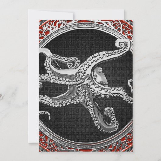 [100] Sacred Silver Octopus in Defensive Posture (Front)