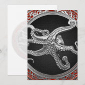 [100] Sacred Silver Octopus in Defensive Posture (Front/Back)