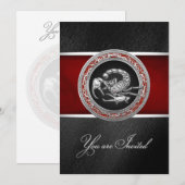 [100] Sacred Silver Scorpion on Black (Front/Back)