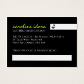 100 - Salon Gift Card (Back)