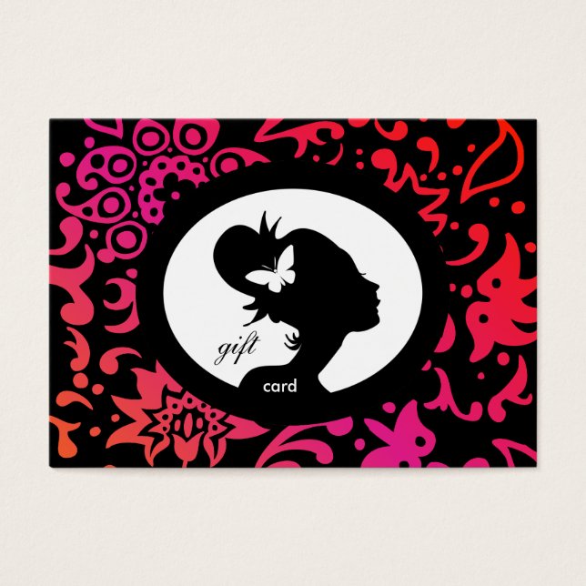 /100 Salon Gift Card Butterfly Woman Colorful (Front)