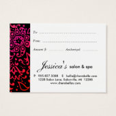 /100 Salon Gift Card Butterfly Woman Colorful (Back)