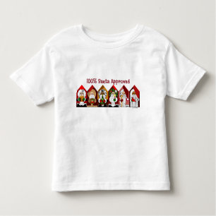 100% Santa Approved Christmas Toddler T-Shirt
