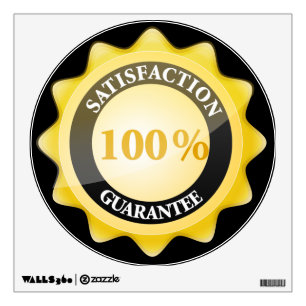 100% Satisfaction Gurantee Wall Sticker