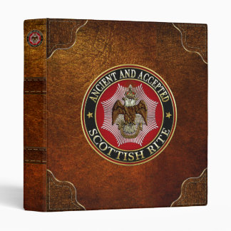 [100] Scottish Rite Double-headed Eagle 3 Ring Binder