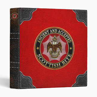 [100] Scottish Rite Double-headed Eagle 3 Ring Binder