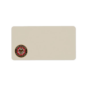 [100] Scottish Rite Double-headed Eagle Label