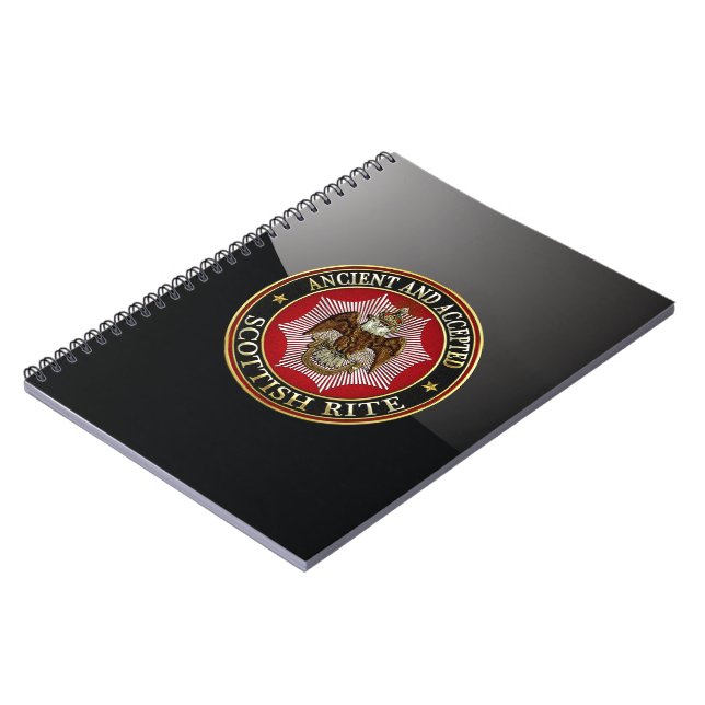 [100] Scottish Rite Double-headed Eagle Notebook (Left Side)