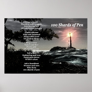 100 Shards Of Pen Poster