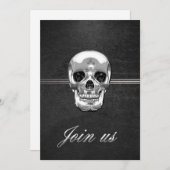 [100] Silver Human Skull (Front/Back)