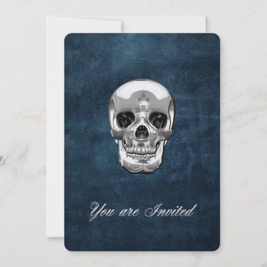 [100] Silver Human Skull (Front)