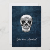 [100] Silver Human Skull (Front/Back)