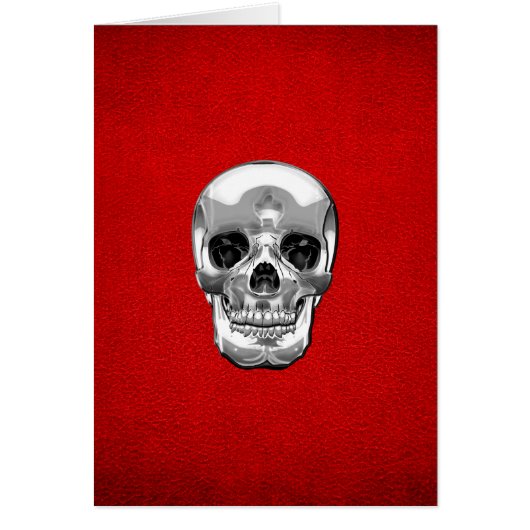 [100] Silver Human Skull (Front)