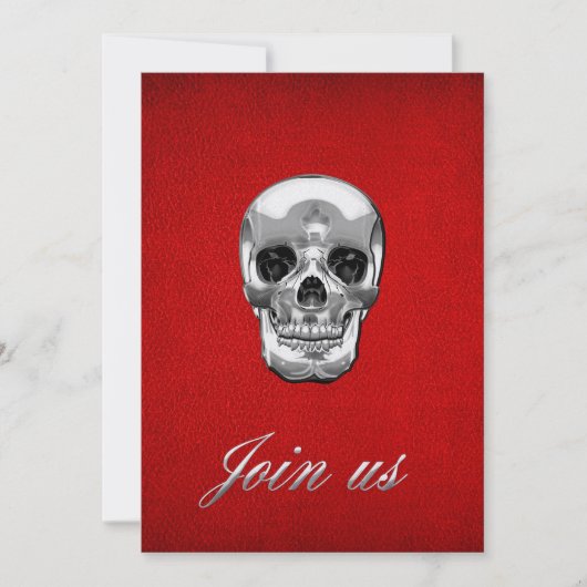 [100] Silver Human Skull (Front)