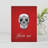 [100] Silver Human Skull (Standing Front)