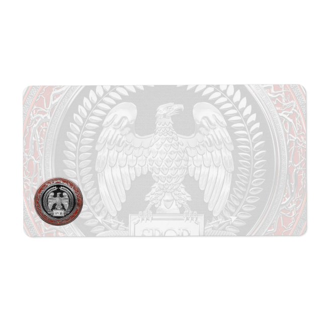 [100] Silver Roman Imperial Eagle Label (Front)