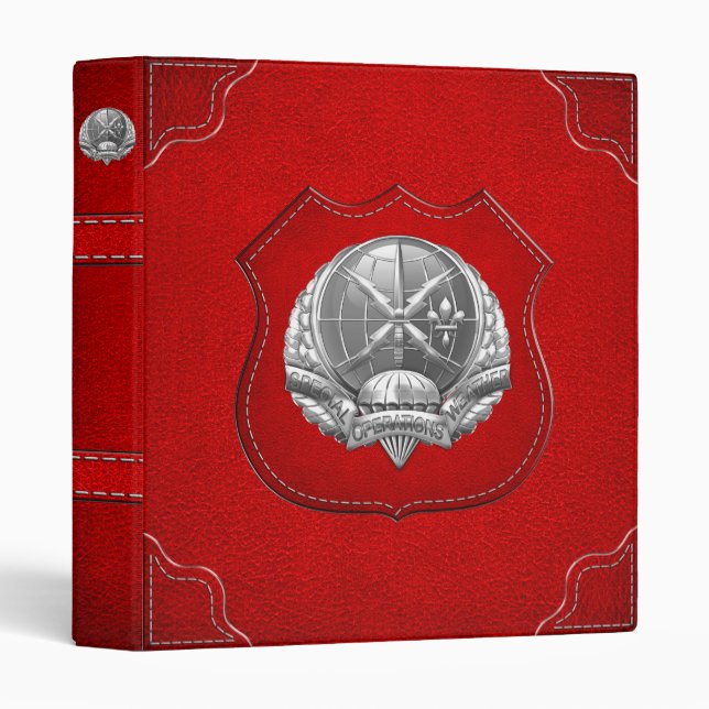 [100] SOWT Badge [Crest] 3 Ring Binder (Front/Spine)