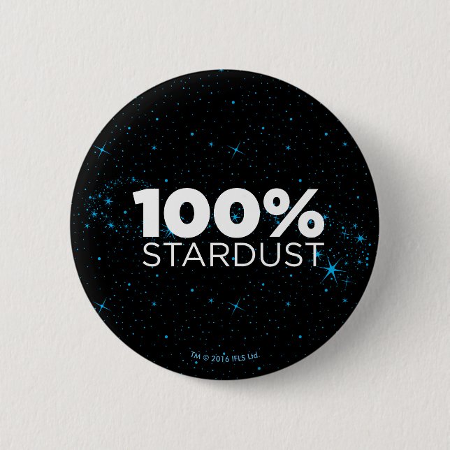 100% Stardust Button (Front)