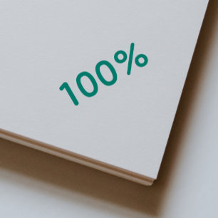 100% Teacher School High Grade Pocket Stamp