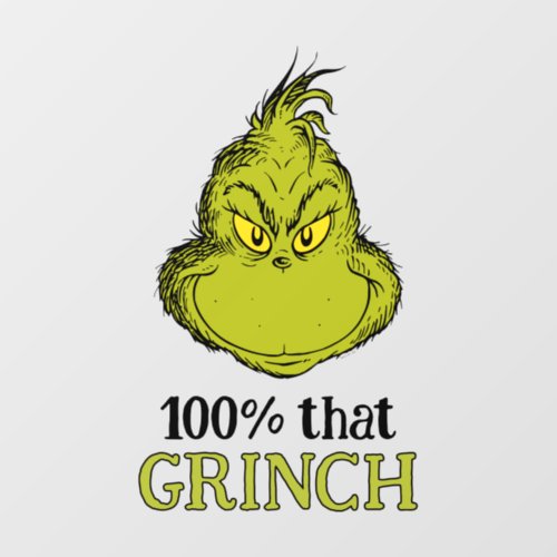 100 that Grinch Wall Decal