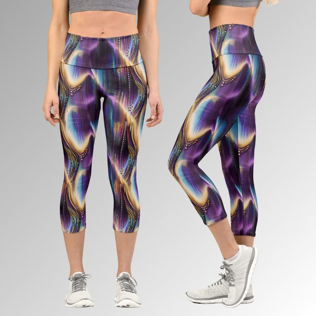 100% That Mom Abstract Pattern Capri Leggings (Creator Uploaded)