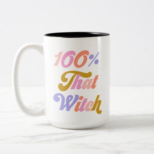 100 That Witch  Retro Two_Tone Coffee Mug