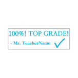 [ Thumbnail: "100%! Top Grade!" Feedback Rubber Stamp ]
